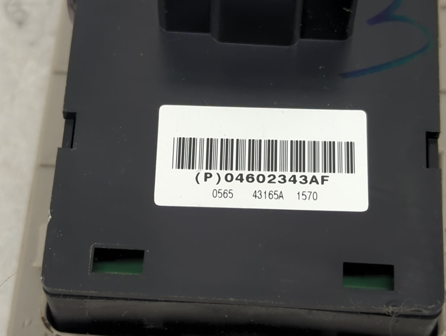 2006-2010 Chrysler 300 Master Power Window Switch Replacement Driver Side Left P/N:P04602343AF Fits OEM Used Auto Parts - Oe