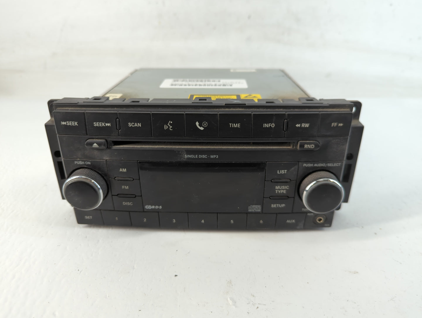 2008-2009 Chrysler 300 Radio AM FM Cd Player Receiver Replacement P/N:P05064410AF Fits Fits 2008 2009 OEM Used Auto Parts - 