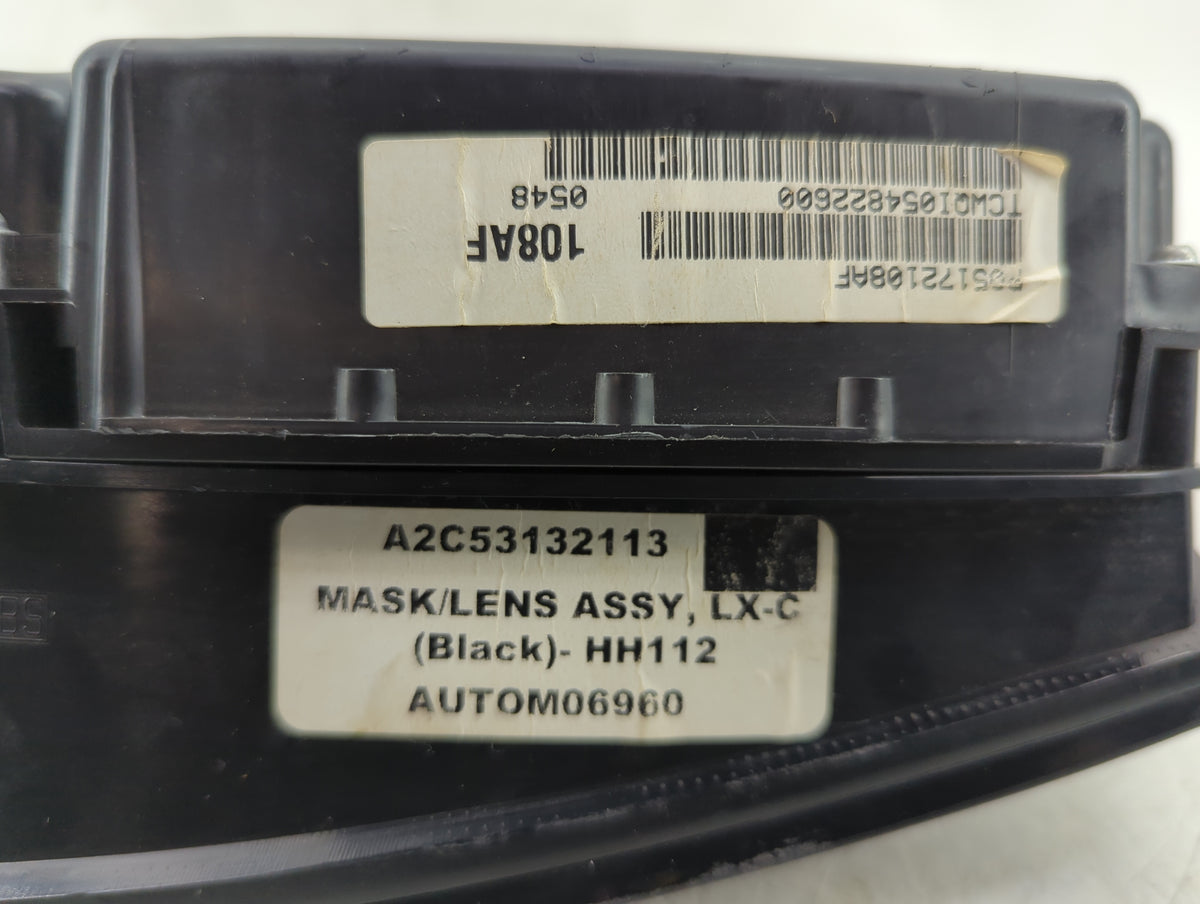 2008 Chrysler 300 Instrument Cluster Speedometer Gauges P/N:P05172108AF Miles:100K Fits OEM Used Auto Parts - Oemusedautopar
