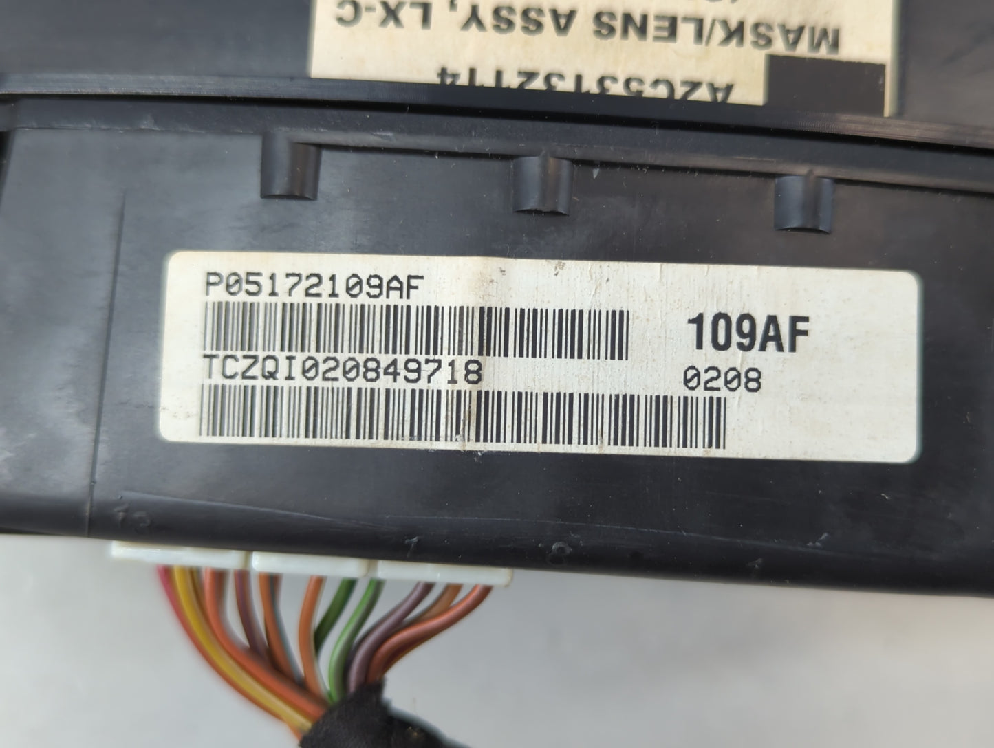 2008 Chrysler 300 Instrument Cluster Speedometer Gauges P/N:P05172109AF Fits OEM Used Auto Parts - Oemusedautoparts1.com