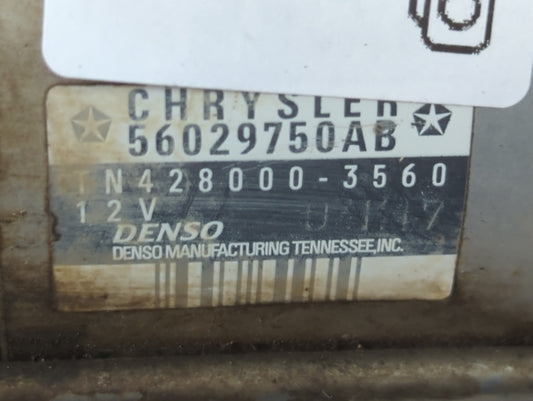 2007-2009 Chrysler Aspen Car Starter Motor Solenoid OEM P/N:TN428000-3560 56029750AB Fits Fits 2004 2005 2006 2007 2008 2009 OEM Used Auto Parts