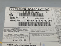 2004-2008 Chrysler Pacifica Information Radio Display Screen 451085 - Oemusedautoparts1.com