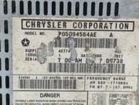 2004-2008 Chrysler Pacifica Am Fm Cd Player Radio Receiver 596264 - Oemusedautoparts1.com