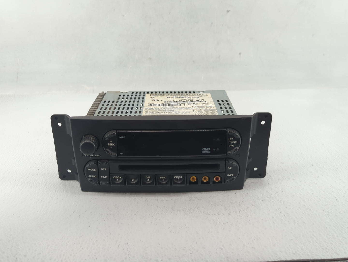 2007-2008 Chrysler Pacifica Radio AM FM Cd Player Receiver Replacement P/N:P05064084AD Fits Fits 2007 2008 OEM Used Auto Par