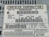 2007-2008 Chrysler Pacifica Am Fm Cd Player Radio Receiver - Oemusedautoparts1.com
