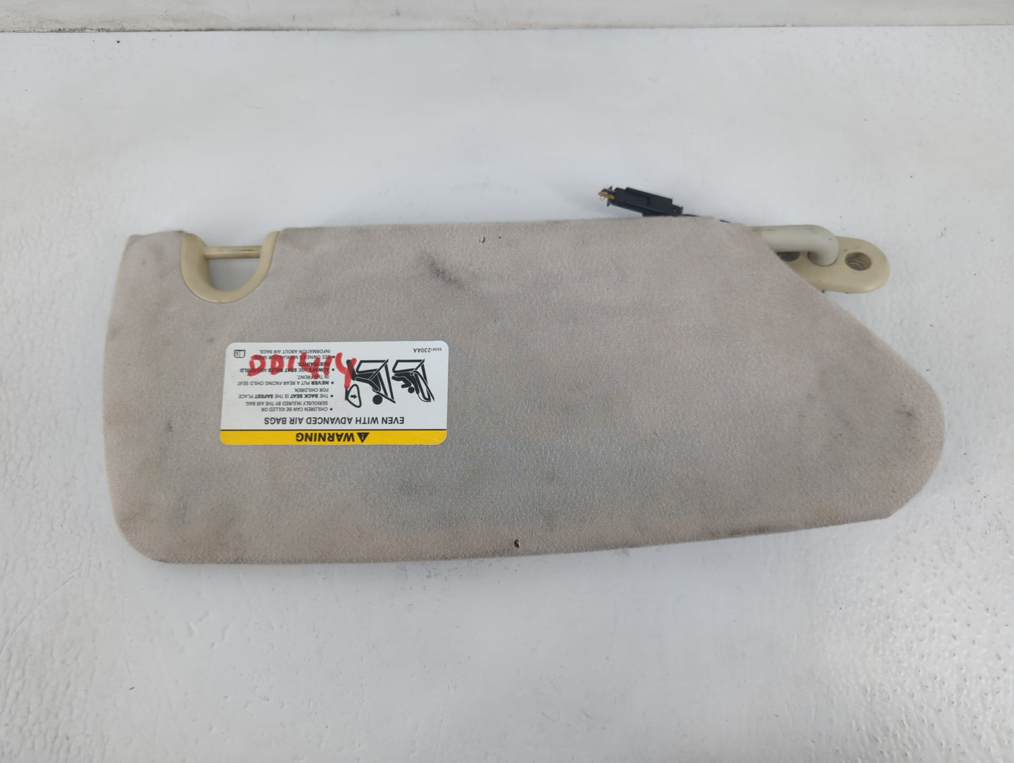 2008 Chrysler Pacifica Sun Visor Shade Replacement Driver Left Mirror Fits OEM Used Auto Parts - Oemusedautoparts1.com