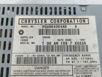 2007-2008 Chrysler Pacifica Am Fm Cd Player Radio Receiver 738052 - Oemusedautoparts1.com