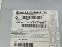 2007-2008 Chrysler Pacifica Am Fm Cd Player Radio Receiver - Oemusedautoparts1.com