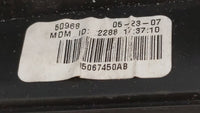 2007 Chrysler Pt Cruiser Passenger Right Side View Manual Door Mirror - Oemusedautoparts1.com