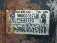 2003-2010 Chrysler Pt Cruiser Car Starter Motor Solenoid OEM P/N:M000T84882ZC 05033067AB Fits OEM Used Auto Parts - Oemuseda