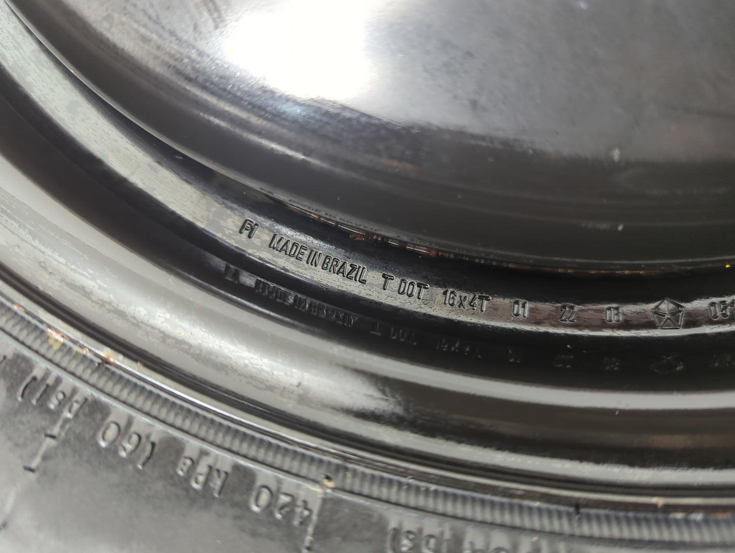 2007-2010 Chrysler Sebring Spare Donut Tire Wheel Rim Oem 1101109 - Oemusedautoparts1.com