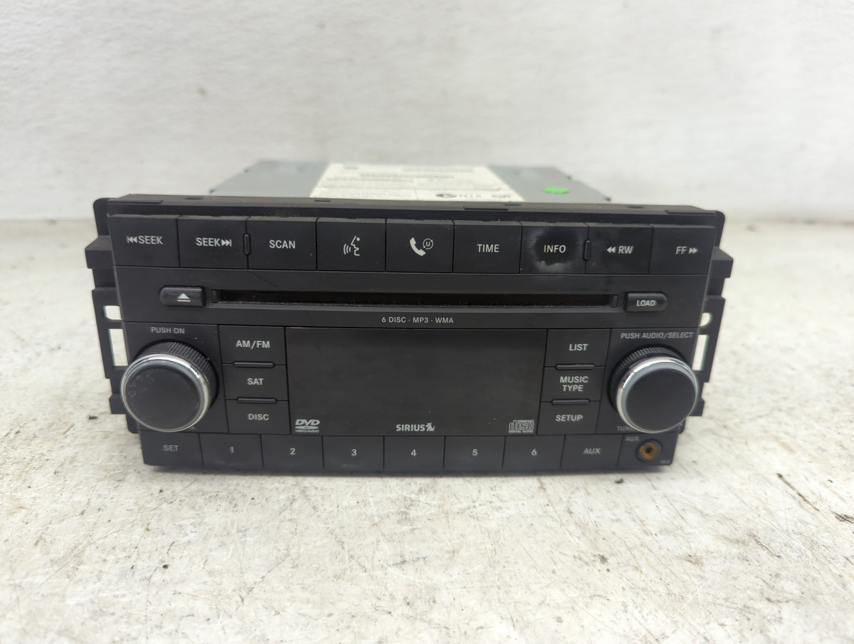 2007-2010 Chrysler Sebring Radio AM FM Cd Player Receiver Replacement P/N:05064922AG Fits Fits 2007 2008 2009 2010 OEM Used 