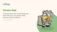 2007-2010 Chrysler Sebring Throttle Body Fits Fits 2007 2008 2009 2010 2011 2012 2013 2014 2015 2016 2017 2018 OEM Used Auto