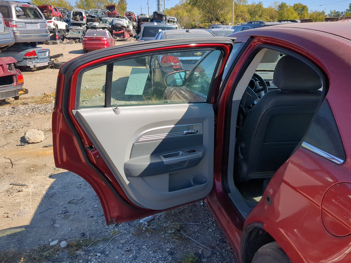 2007-2010 Chrysler Sebring Driver Rear Door Oem 1192715 - Oemusedautoparts1.com