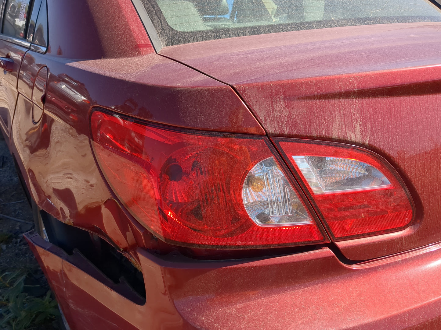 2007-2008 Chrysler Sebring Tail Light Assembly Driver Left OEM Fits Fits 2007 2008 OEM Used Auto Parts - Oemusedautoparts1.c