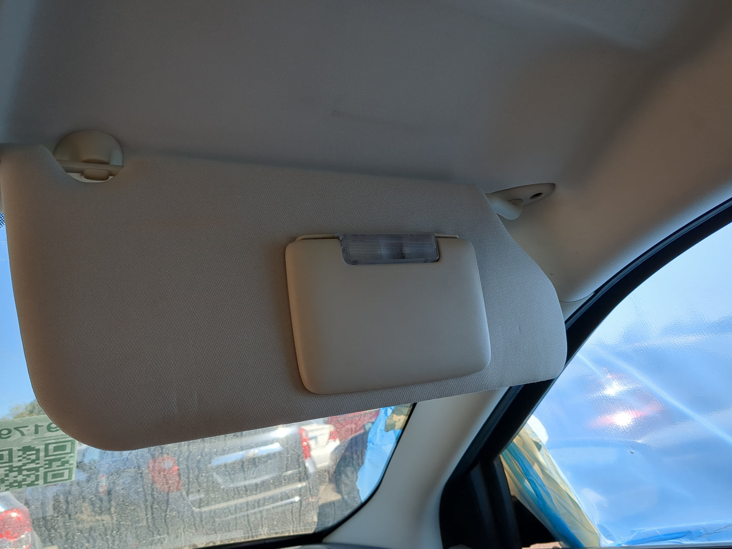 2008-2010 Chrysler Sebring Sun Visor Shade Replacement Passenger Right Mirror Fits Fits 2008 2009 2010 OEM Used Auto Parts -