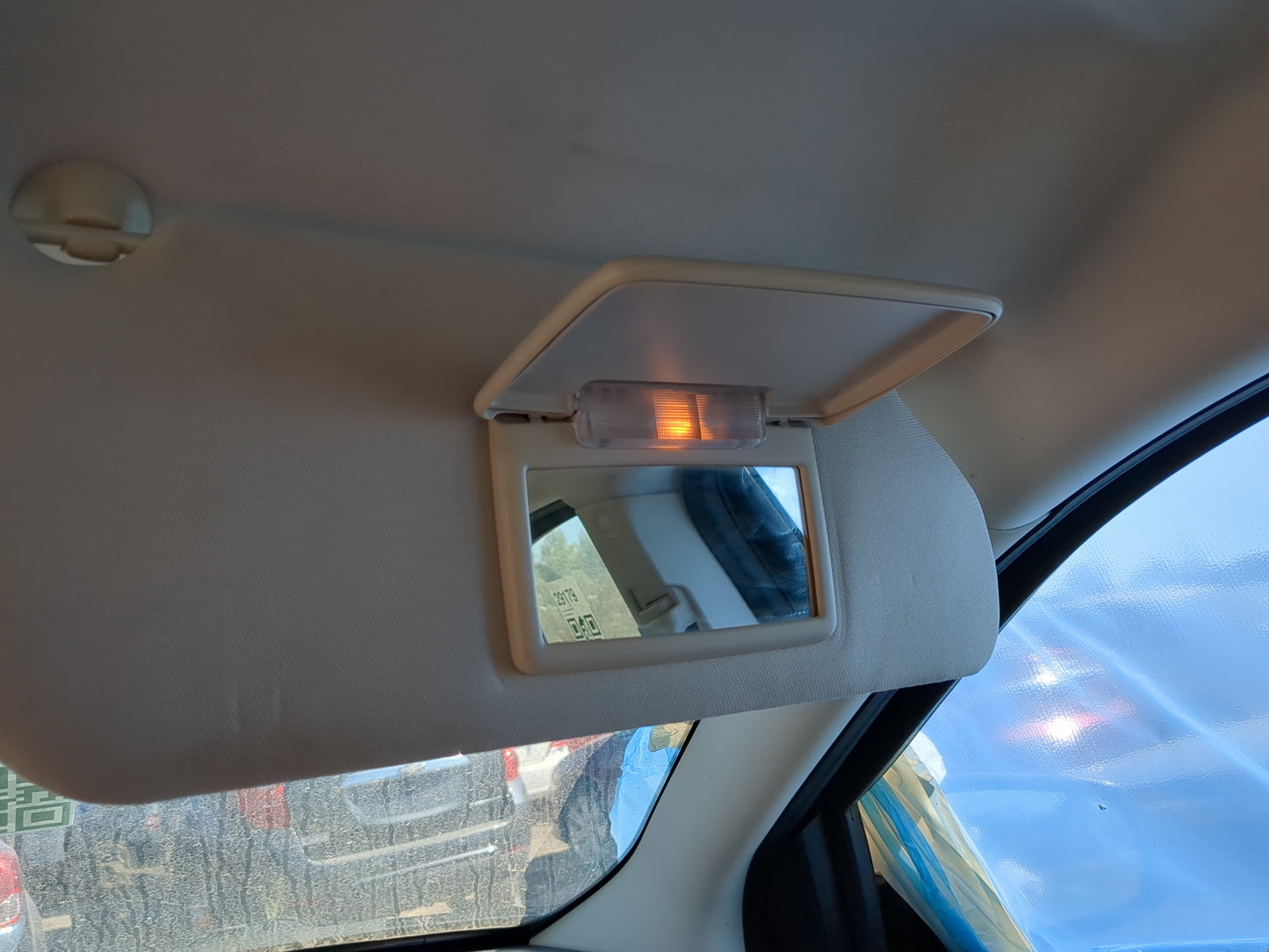 2008-2010 Chrysler Sebring Sun Visor Shade Replacement Passenger Right Mirror Fits Fits 2008 2009 2010 OEM Used Auto Parts -