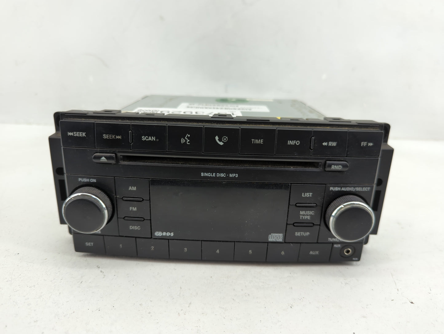 2007-2008 Chrysler Sebring Radio AM FM Cd Player Receiver Replacement P/N:05064058AJ Fits Fits 2007 2008 OEM Used Auto Parts