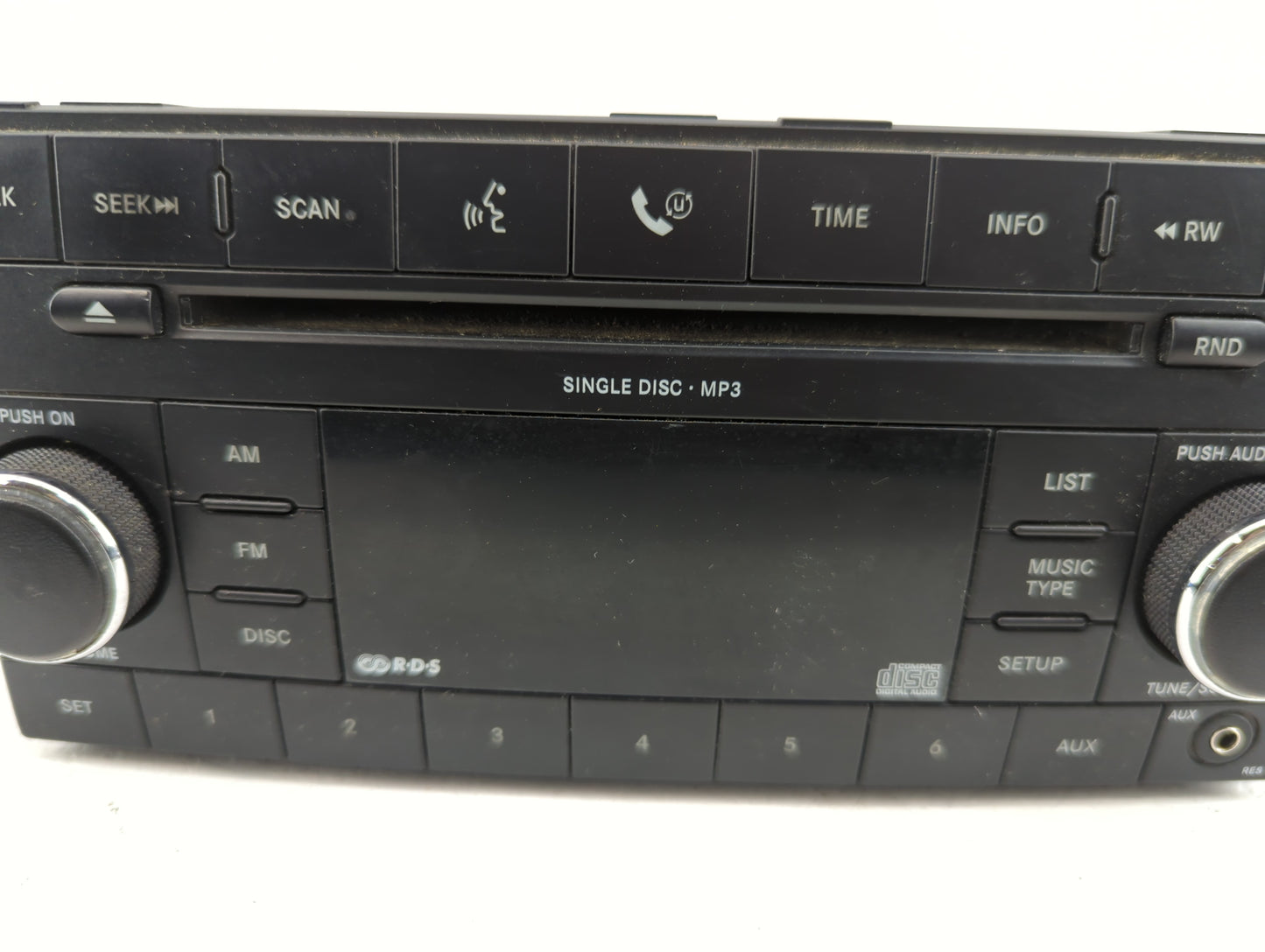 2007-2008 Chrysler Sebring Radio AM FM Cd Player Receiver Replacement P/N:05064058AJ Fits Fits 2007 2008 OEM Used Auto Parts