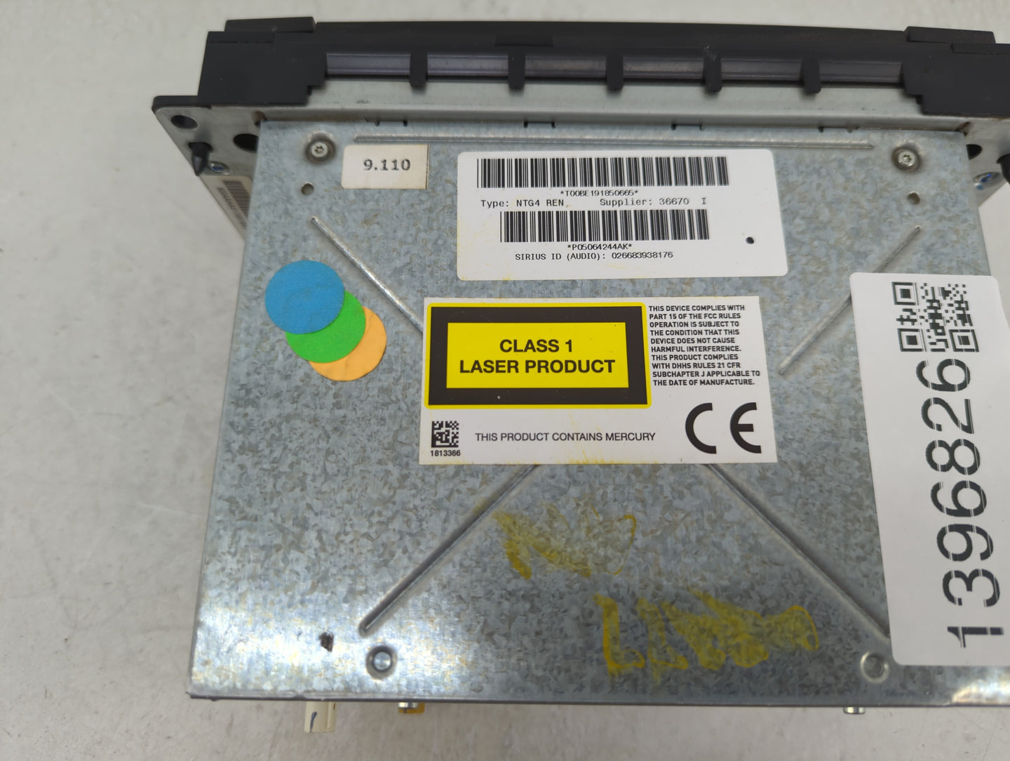 2007-2010 Chrysler Sebring Radio AM FM Cd Player Receiver Replacement P/N:05064244AK Fits Fits 2007 2008 2009 2010 OEM Used 