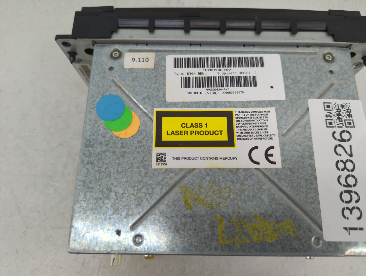 2007-2010 Chrysler Sebring Radio AM FM Cd Player Receiver Replacement P/N:05064244AK Fits Fits 2007 2008 2009 2010 OEM Used 