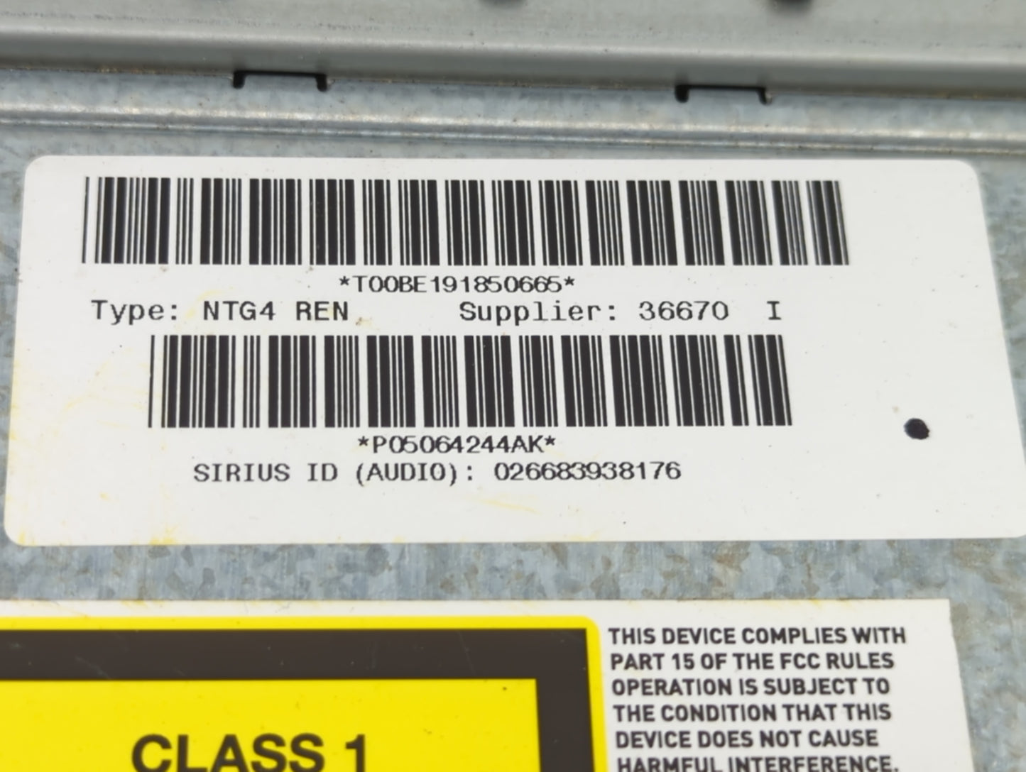 2007-2010 Chrysler Sebring Radio AM FM Cd Player Receiver Replacement P/N:05064244AK Fits Fits 2007 2008 2009 2010 OEM Used 