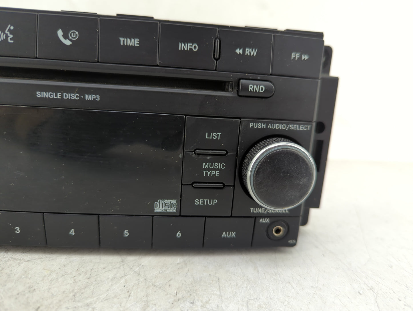 2007-2008 Chrysler Sebring Radio AM FM Cd Player Receiver Replacement P/N:P05064420AF Fits Fits 2007 2008 OEM Used Auto Part