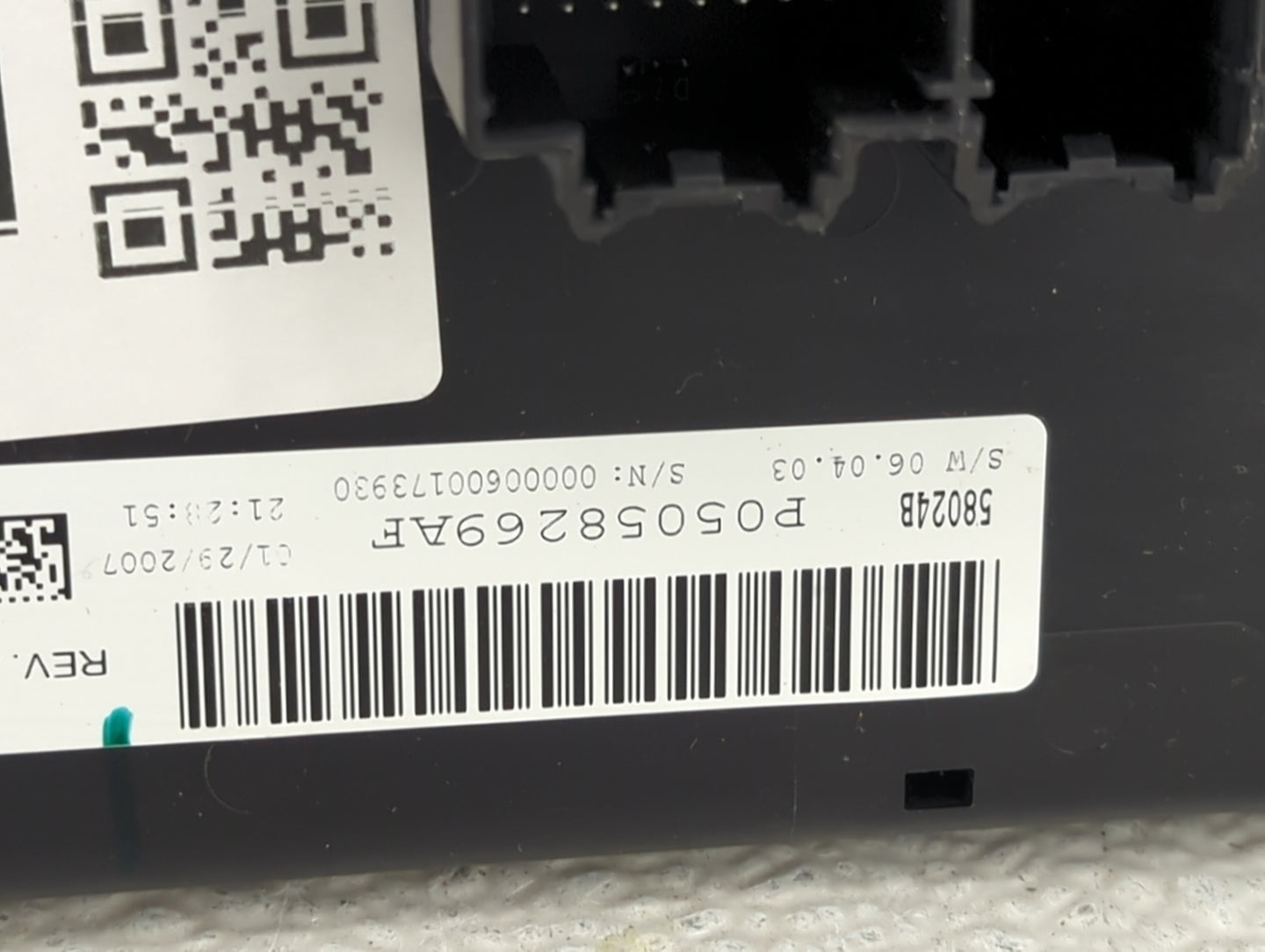 2008-2010 Chrysler Sebring Climate Control Module Temperature AC/Heater Replacement P/N:P05058269AF 58024B Fits OEM Used Aut