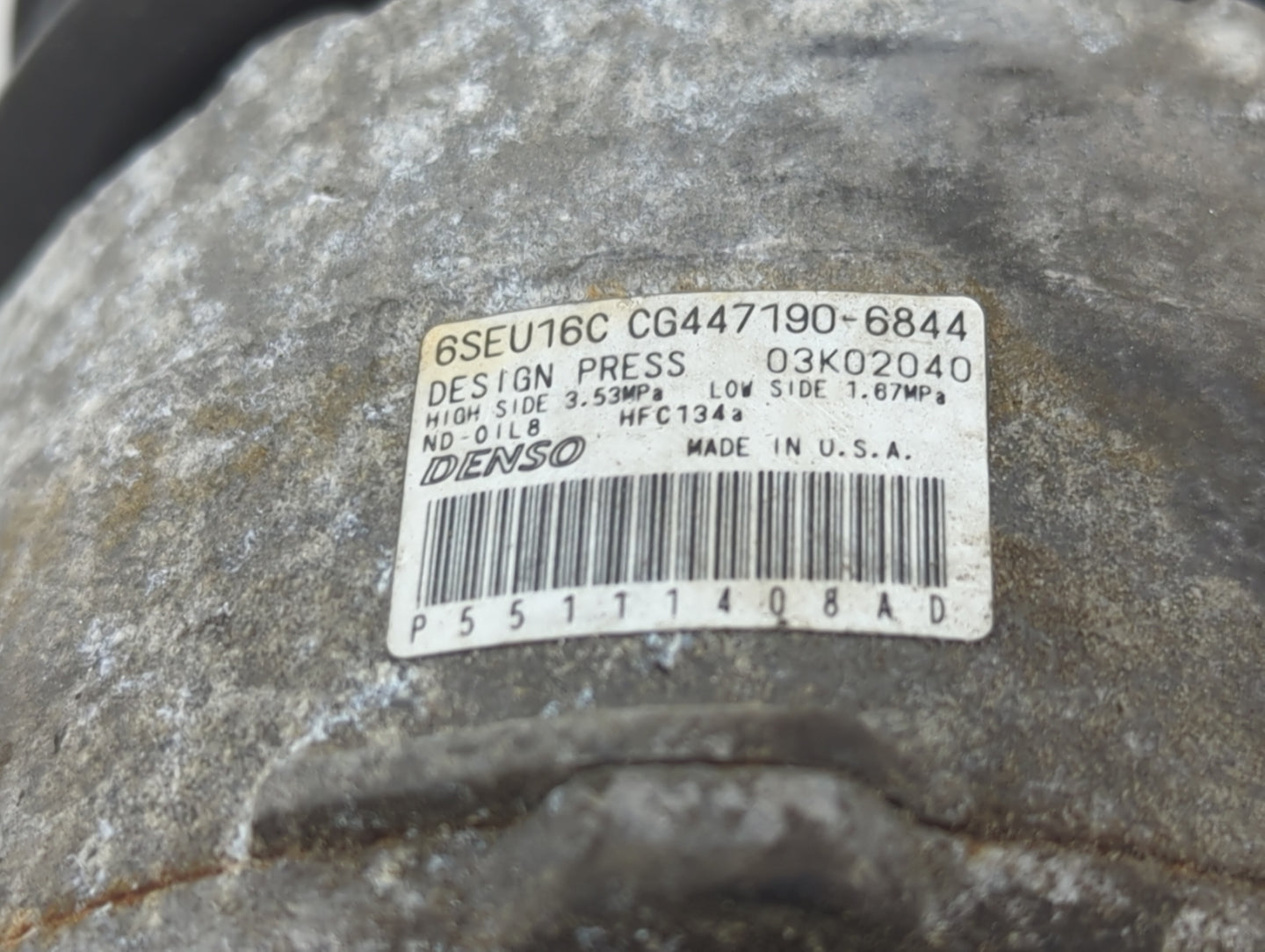 2007-2008 Chrysler Sebring Air Conditioning A/c Ac Compressor Oem - Oemusedautoparts1.com