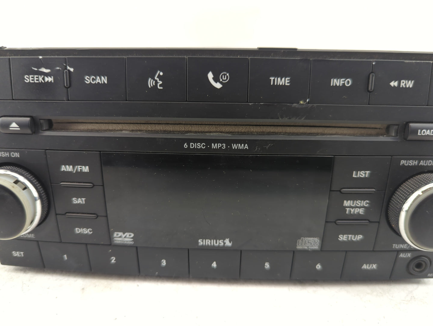 2007-2008 Chrysler Sebring Radio AM FM Cd Player Receiver Replacement P/N:5064922AG Fits Fits 2007 2008 OEM Used Auto Parts 