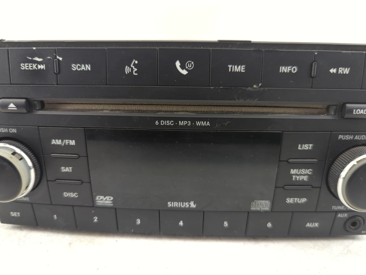 2007-2008 Chrysler Sebring Radio AM FM Cd Player Receiver Replacement P/N:5064922AG Fits Fits 2007 2008 OEM Used Auto Parts 