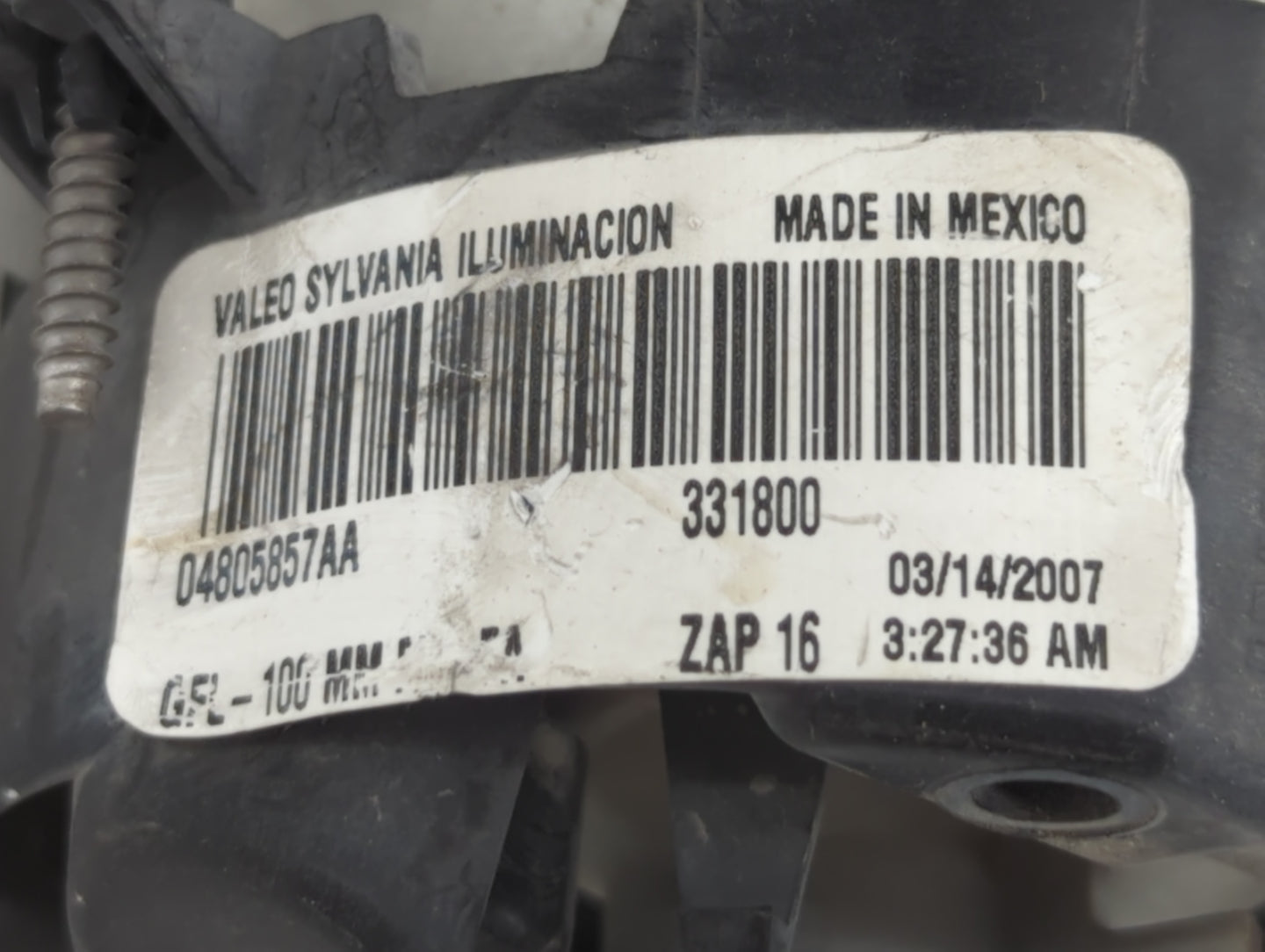 2007-2009 Chrysler Sebring Driver Left Oem Front Light Lamp - Oemusedautoparts1.com