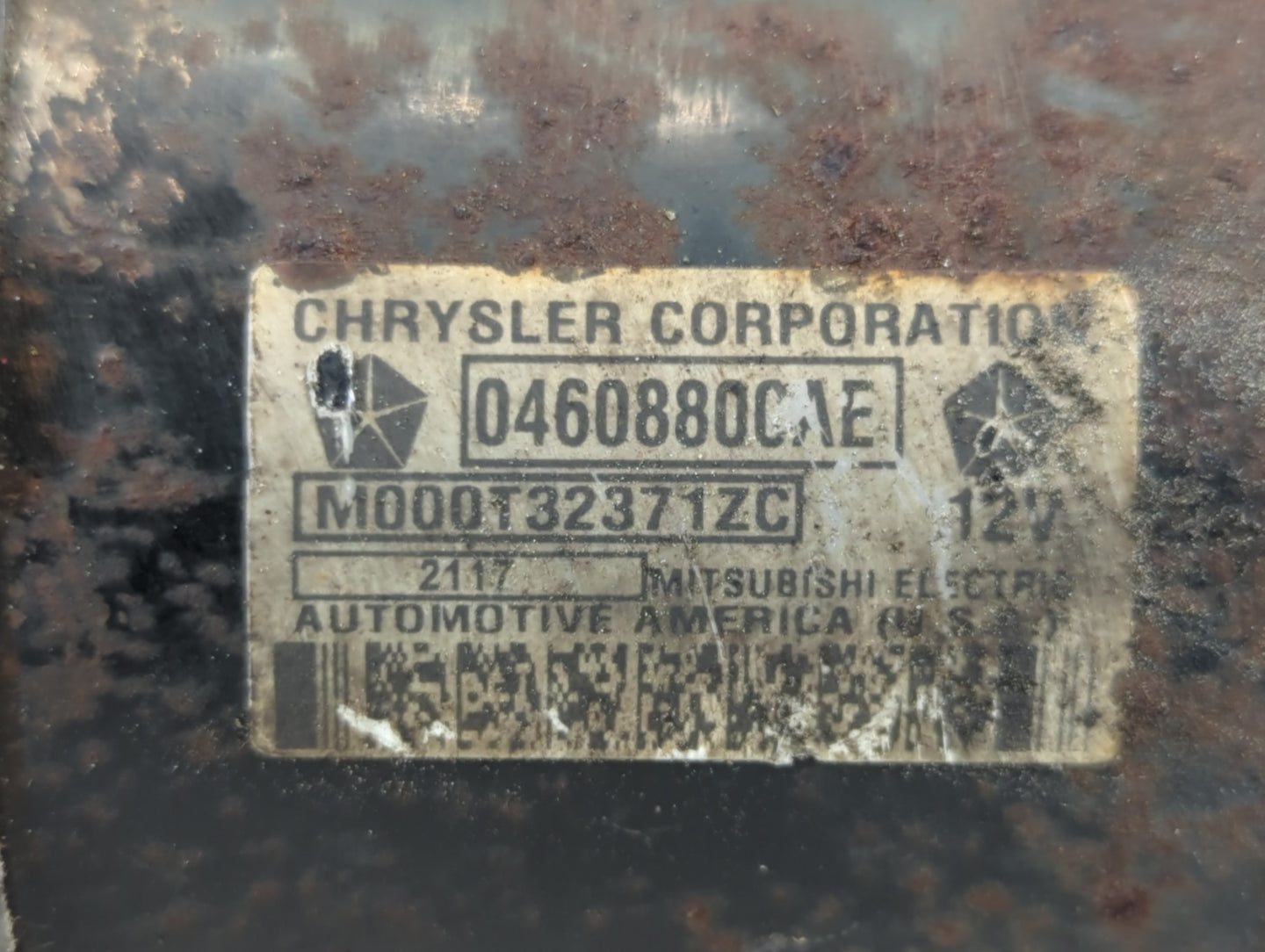 2007-2010 Chrysler Sebring Car Starter Motor Solenoid OEM P/N:04608800AE Fits Fits 2007 2008 2009 2010 OEM Used Auto Parts -