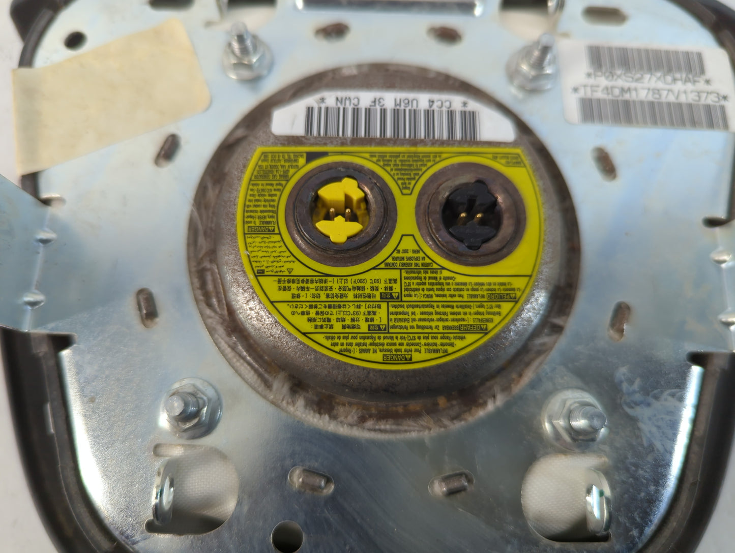 2007-2009 Chrysler Sebring Air Bag Driver Left Steering Wheel Mounted P/N:P0XS27XDHAF Fits Fits 2007 2008 2009 OEM Used Auto