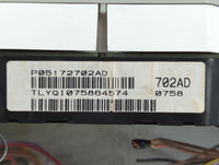 2007-2009 Chrysler Sebring Instrument Cluster Speedometer Gauges P/N:P05172702AD Fits Fits 2007 2008 2009 OEM Used Auto Part