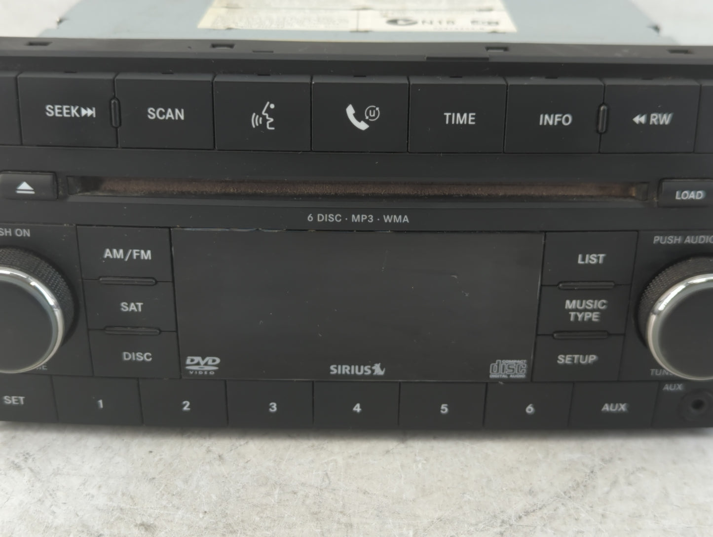 2008 Chrysler Sebring Radio AM FM Cd Player Receiver Replacement P/N:05064112AK Fits OEM Used Auto Parts - Oemusedautoparts1