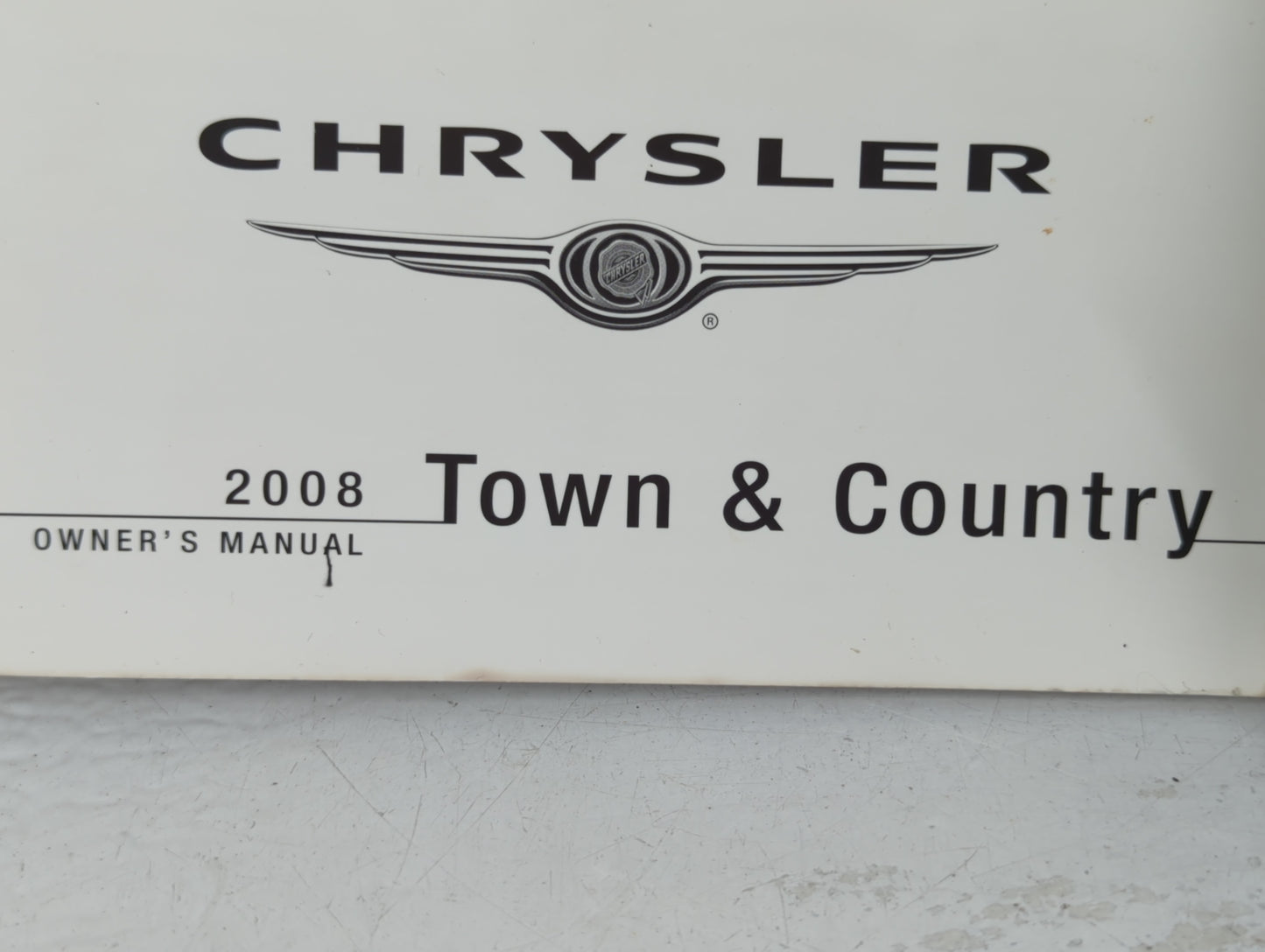 2008 Chrysler Town & Country Owners Manual Book Guide P/N:81-026-0817 OEM Used Auto Parts - Oemusedautoparts1.com
