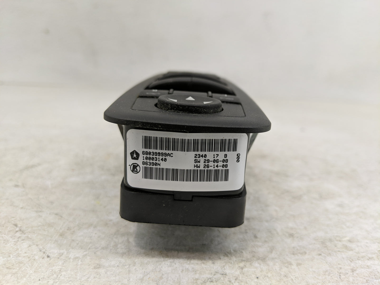 2008-2011 Chrysler Town & Country Master Power Window Switch Replacement Driver Side Left P/N:68039999AC Fits OEM Used Auto 
