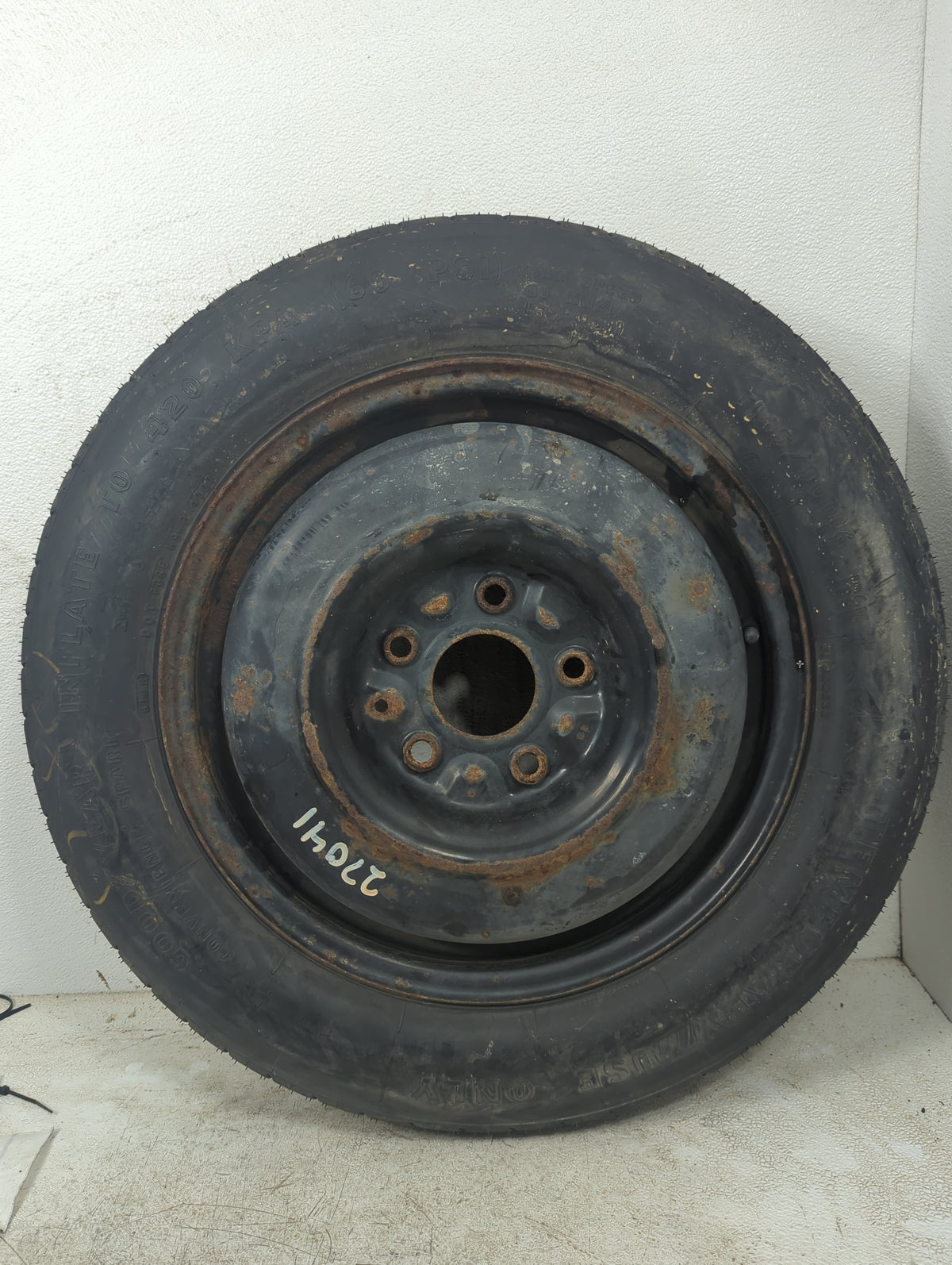 2008-2015 Chrysler Town & Country Spare Donut Tire Wheel Rim Oem - Oemusedautoparts1.com
