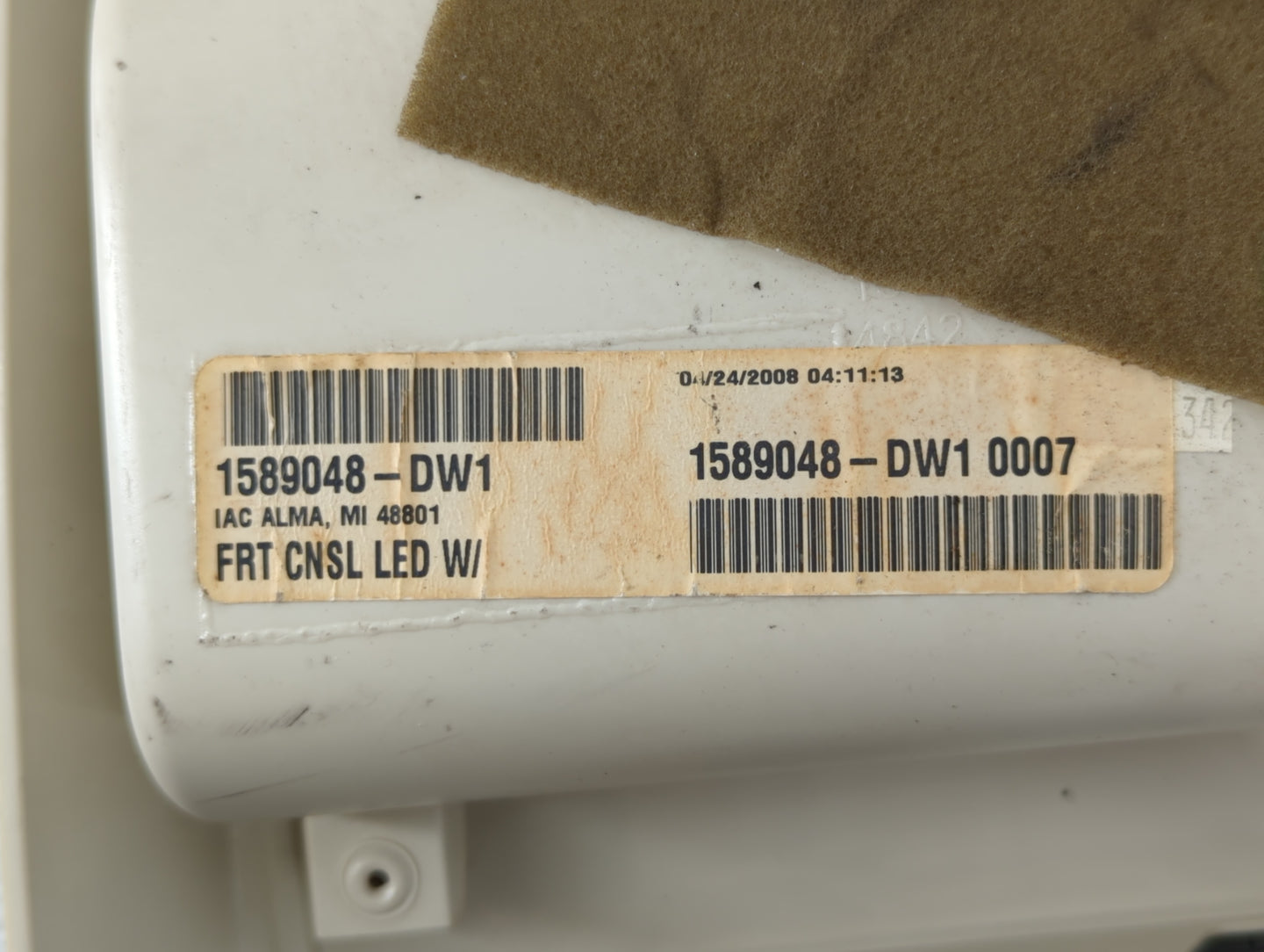2008 Chrysler Town & Country Overhead Roof Console Interior Dome Light - Oemusedautoparts1.com