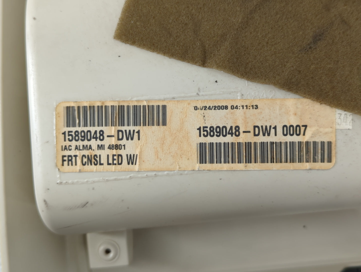 2008 Chrysler Town & Country Overhead Roof Console Interior Dome Light - Oemusedautoparts1.com