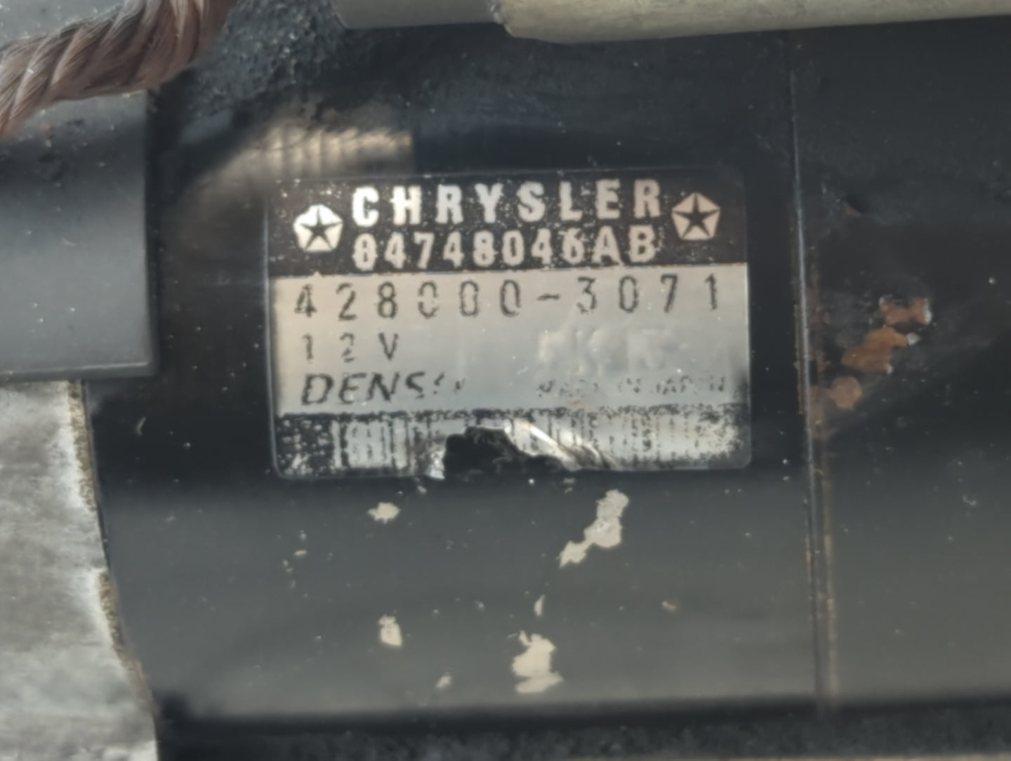 2006-2010 Chrysler Town & Country Car Starter Motor Solenoid OEM P/N:428000-3071 04748046AB Fits Fits 2006 2007 2008 2009 20