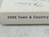 2008 Chrysler Town & Country Owners Manual Book Guide P/N:81-026-0817 OEM Used Auto Parts - Oemusedautoparts1.com