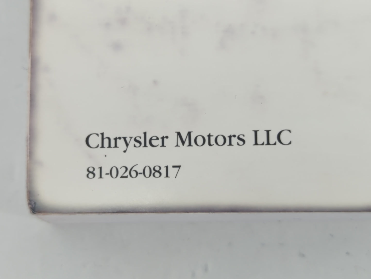 2008 Chrysler Town & Country Owners Manual Book Guide P/N:81-026-0817 OEM Used Auto Parts - Oemusedautoparts1.com