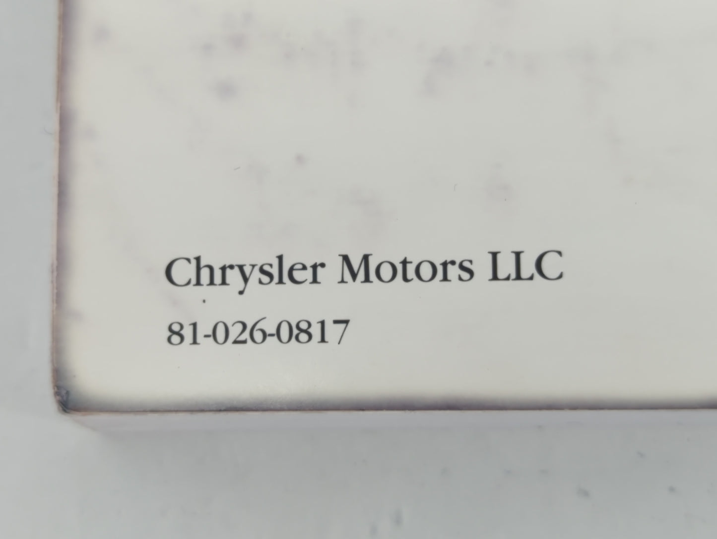 2008 Chrysler Town & Country Owners Manual Book Guide P/N:81-026-0817 OEM Used Auto Parts - Oemusedautoparts1.com