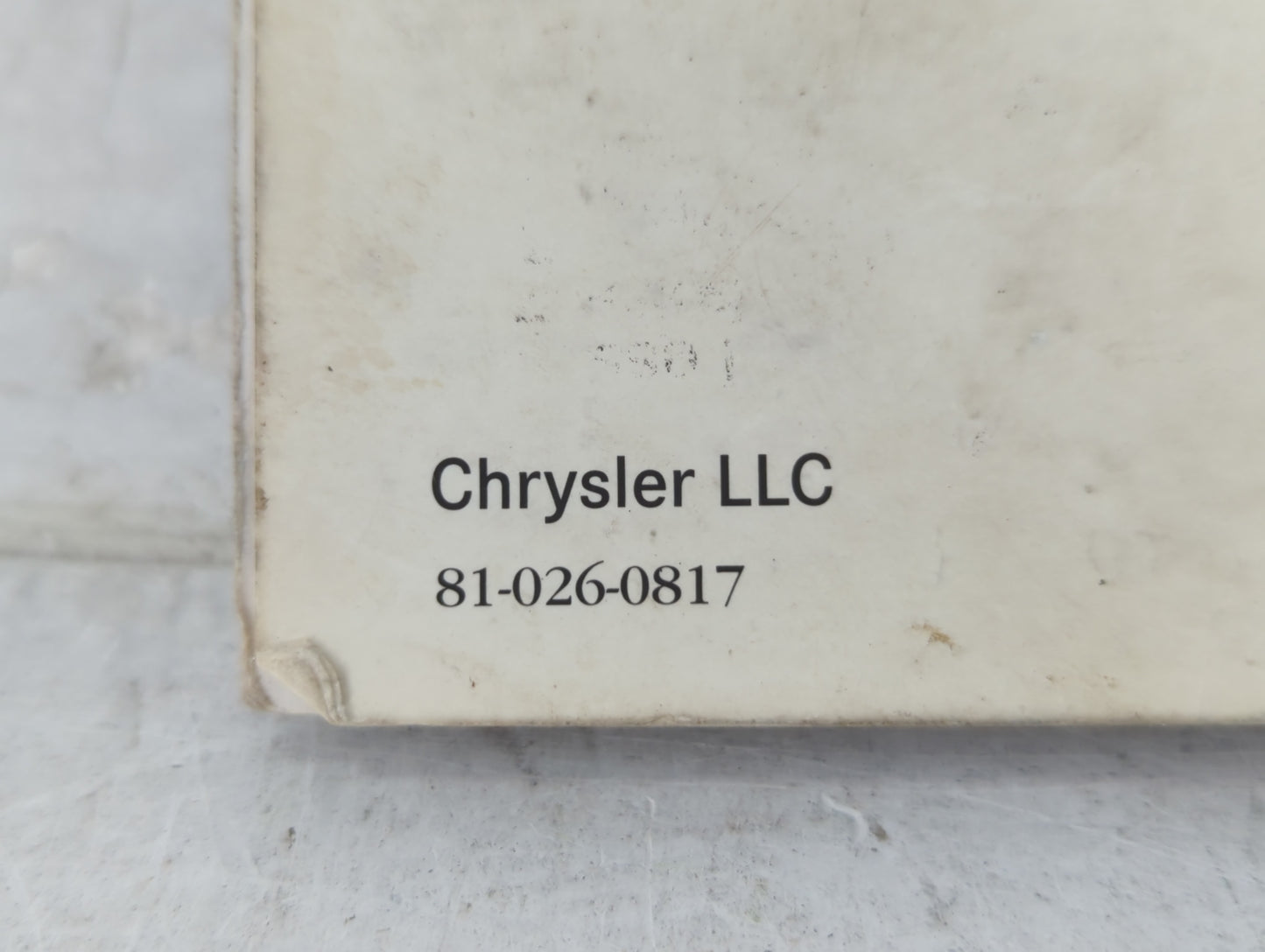 2008 Chrysler Town & Country Owners Manual Book Guide OEM Used Auto Parts - Oemusedautoparts1.com