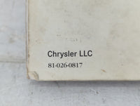 2008 Chrysler Town & Country Owners Manual Book Guide OEM Used Auto Parts - Oemusedautoparts1.com