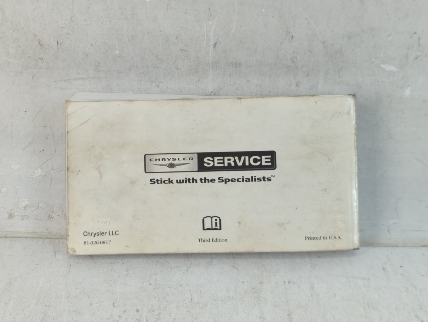 2008 Chrysler Town & Country Owners Manual Book Guide OEM Used Auto Parts - Oemusedautoparts1.com