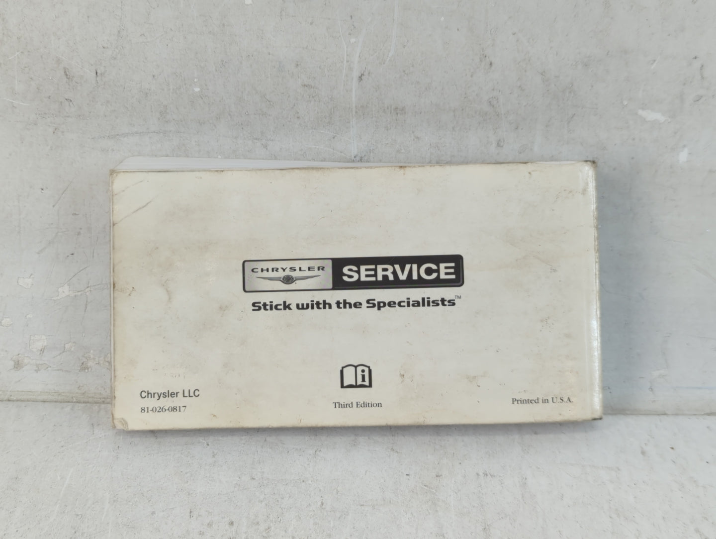 2008 Chrysler Town & Country Owners Manual Book Guide OEM Used Auto Parts - Oemusedautoparts1.com
