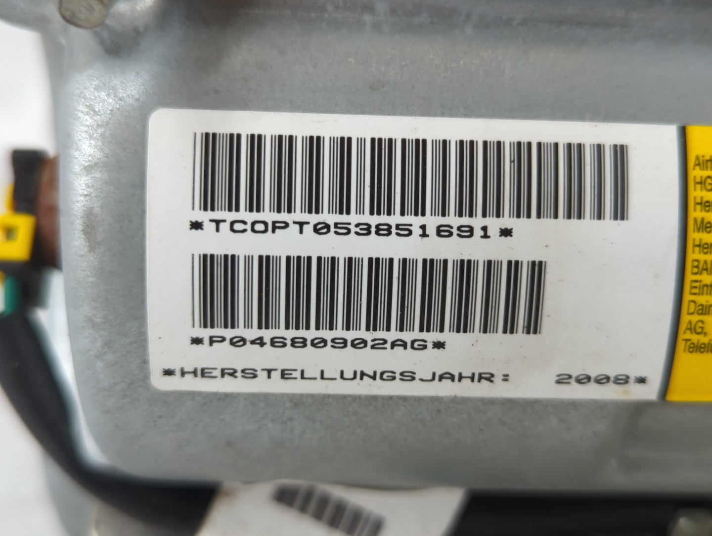 2013-2016 Chrysler Town & Country Air Bag Passenger Right Dashboard OEM Fits Fits 2013 2014 2015 2016 2017 2018 2019 2020 OE